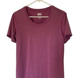 REI Crew Neck Short Sleeve Cotton Blend Tee Sz Large